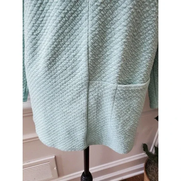 Pure Jill Women's Blue Cotton Round Neck Long Sleeve Casual Blouse Size Medium - Picture 4 of 11